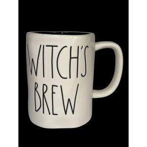 RAE DUNN "Witch's Brew" Coffee Tea Cocoa Mug With Purple Inside Halloween Cup